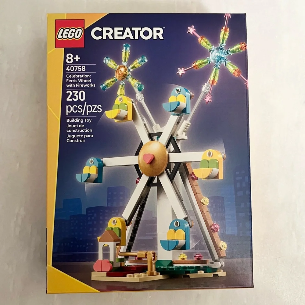 LEGO Creator Celebration Ferris Wheel with Fireworks Building Set (40758) 230Pcs